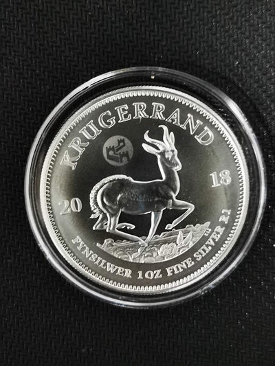 【随心&Getcoins】现代钱币拍卖第五十期 2018年南非克鲁格银币.1盎司银币，长城私印 