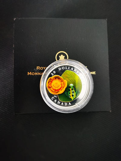 【随心&Getcoins】现代钱币拍卖第五十期 加拿大玻璃系列青蛙与荷叶