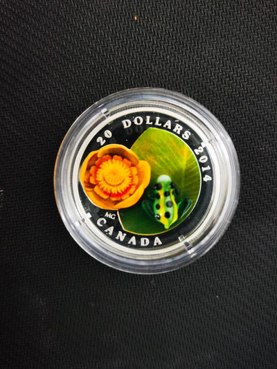 【随心&Getcoins】现代钱币拍卖第五十期 加拿大玻璃系列青蛙与荷叶