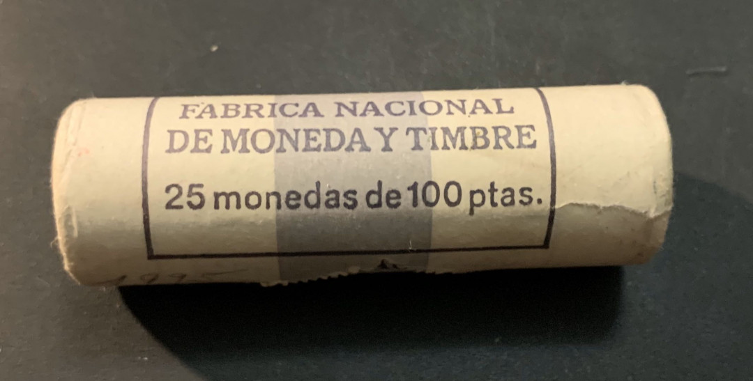 紫瑗钱币—微拍第57期  西班牙 1995年 FAO 100比塞塔 纪念币 25枚整卷 