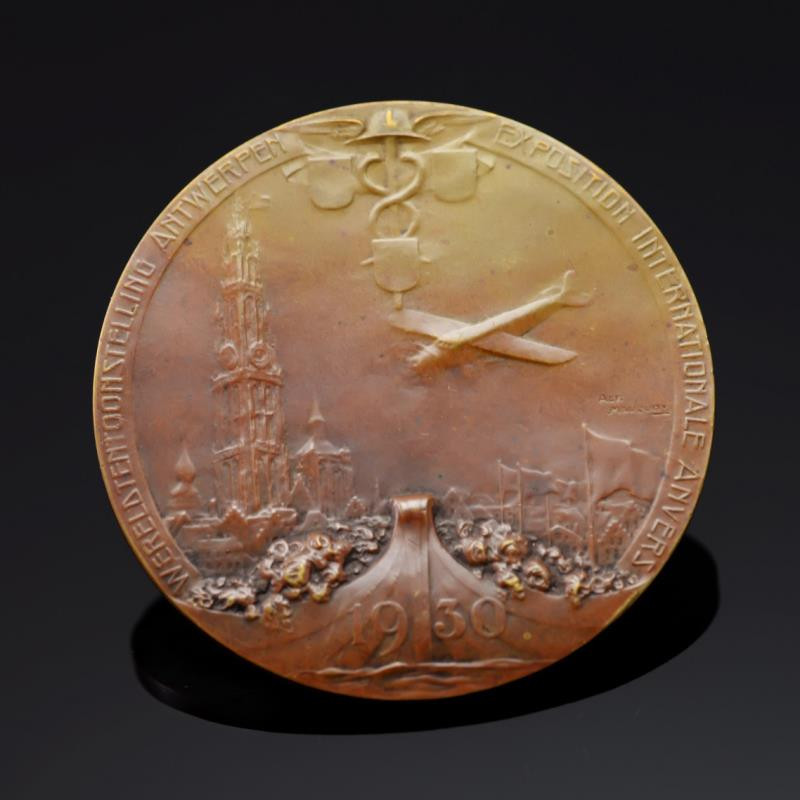 麦朵尔俱乐部第39场拍卖 新艺术世博名章【1930年比利时安特卫普世博会】大师穆库瓦