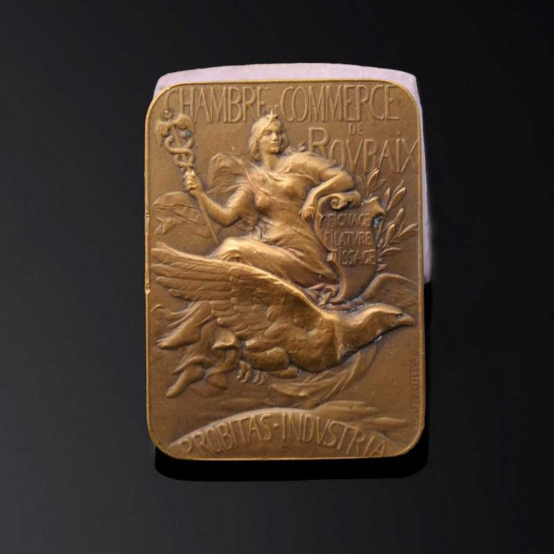 麦朵尔俱乐部第39场拍卖 法国新艺术大铜章【法国皮埃尔德鲁贝商会】大师勒菲弗