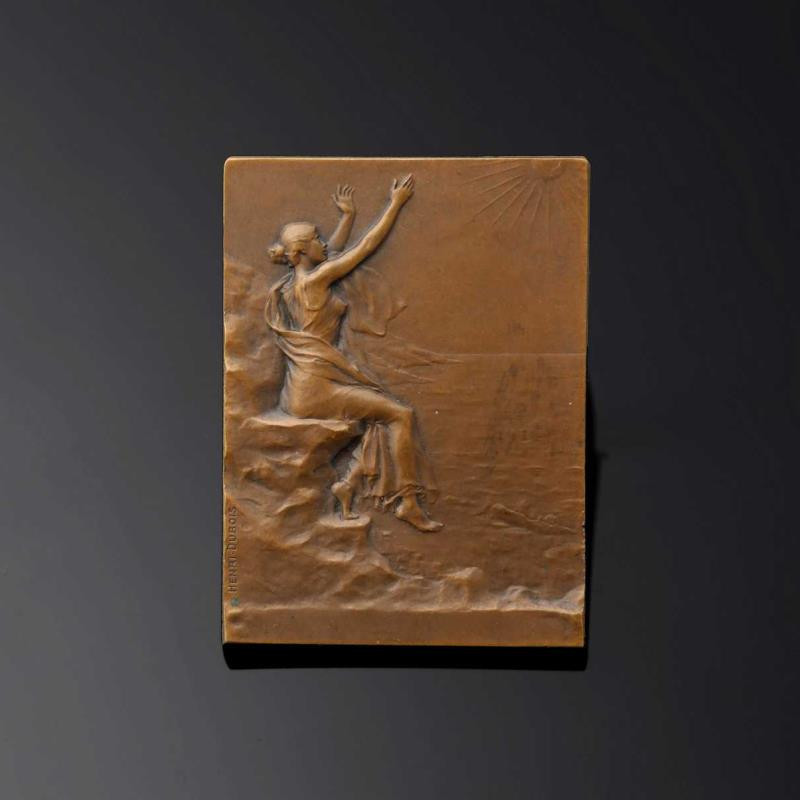 麦朵尔俱乐部第39场拍卖 法国新艺术大铜章【拥抱朝阳】大师迪布瓦