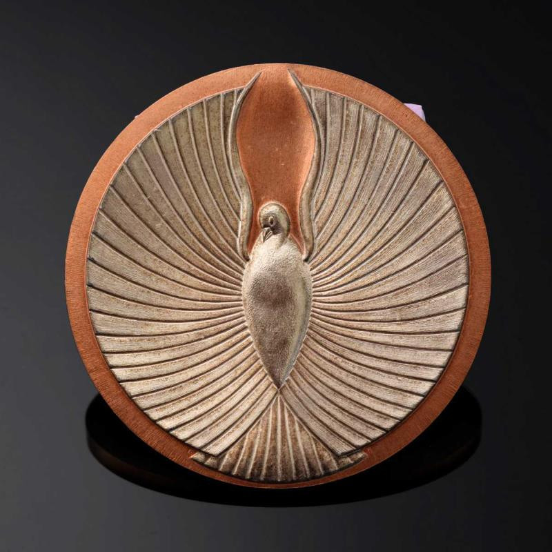 麦朵尔俱乐部第39场拍卖 法国大铜章【喜乐平安】雕塑家罗迪耶