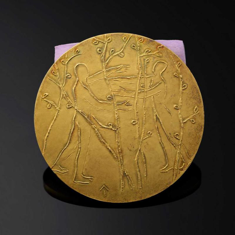 麦朵尔俱乐部第39场拍卖 法国大铜章【相拥】雕塑家雷蒙德