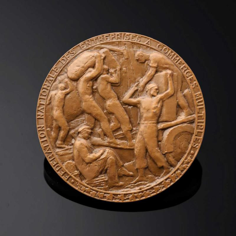 麦朵尔俱乐部第39场拍卖 法国大铜章 【法国大企业联合商会】 大师兰多斯基 