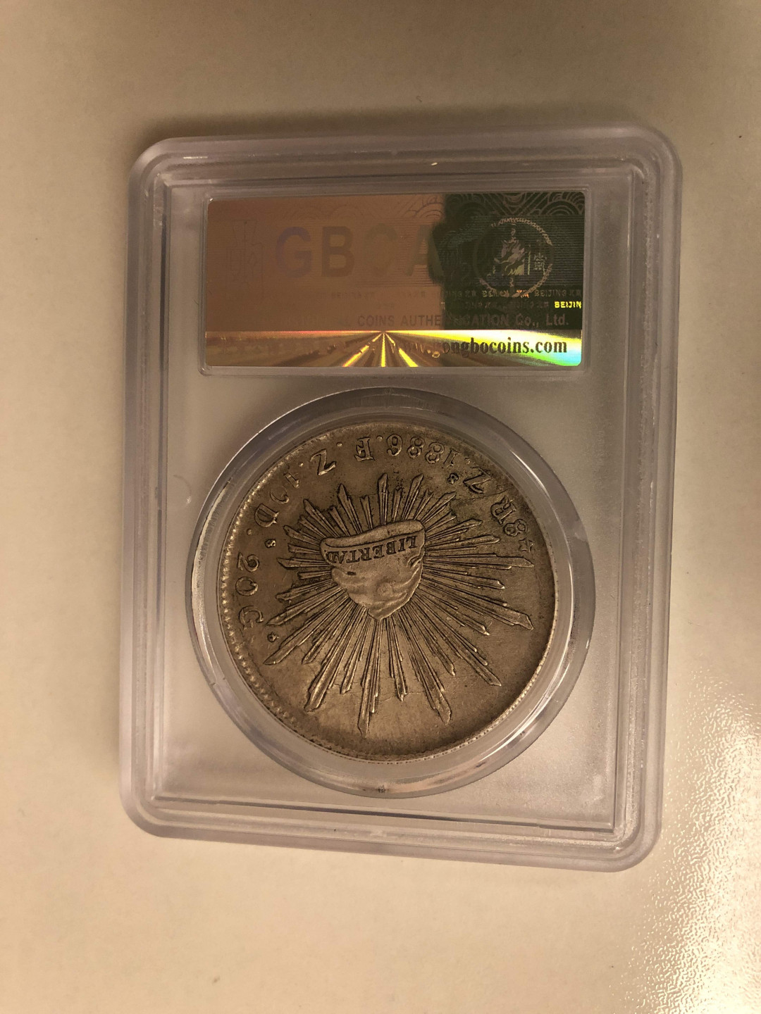 【收藏联盟】第137期拍卖——琳琅满目（共50拍） 墨西哥 1886年 鹰洋银币 公博AU53