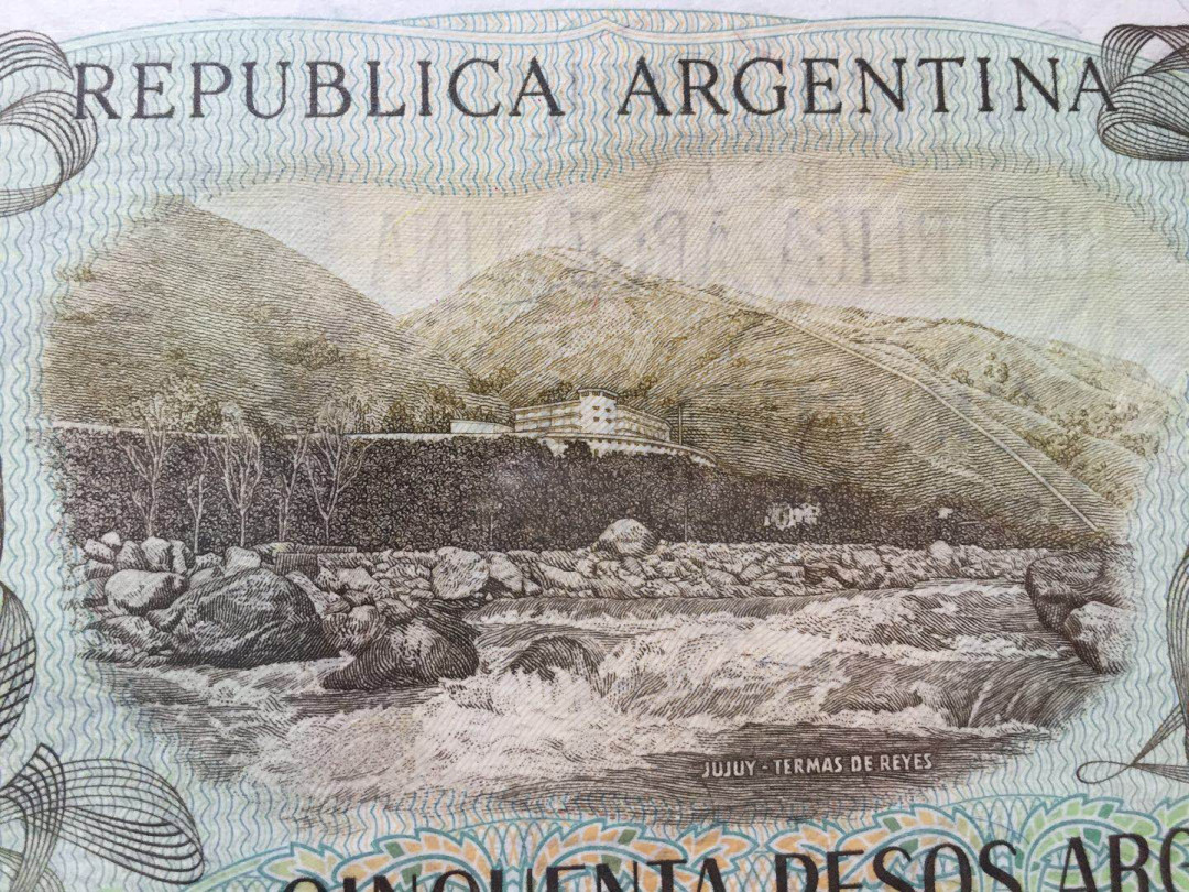 【收藏联盟】第138期拍卖——工业的齿轮（共50拍） 阿根廷 1983-85年 50比索 A冠 PMG66EPQ p314a