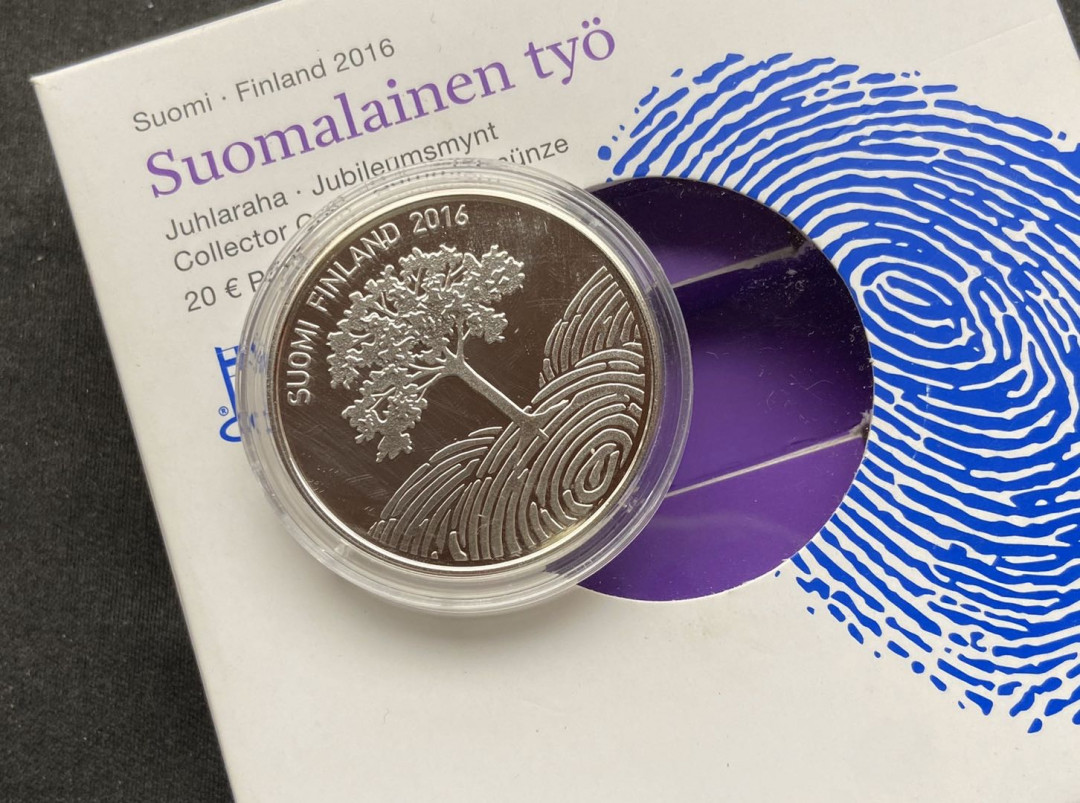 【币观天下】107期钱币拍卖 【芬兰】2016年工作的意义银币