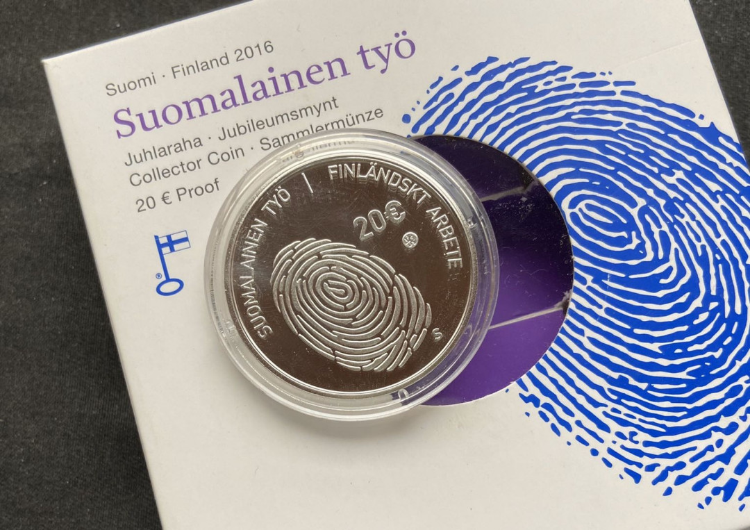 【币观天下】107期钱币拍卖 【芬兰】2016年工作的意义银币