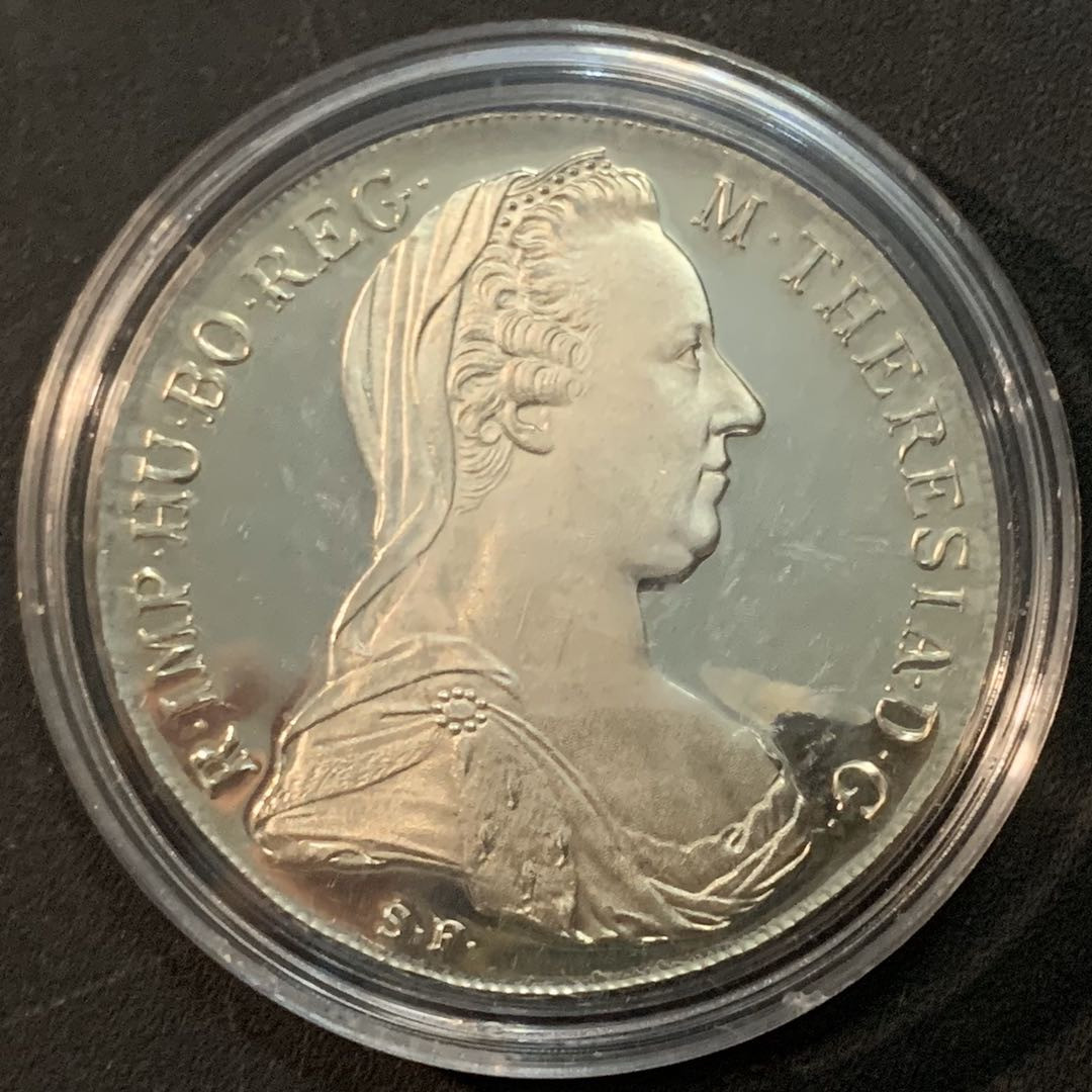 紫瑗钱币—微拍第61期  奥匈帝国 1780年 大奶妈 1泰勒 后铸 28.06克 0.833银 精制