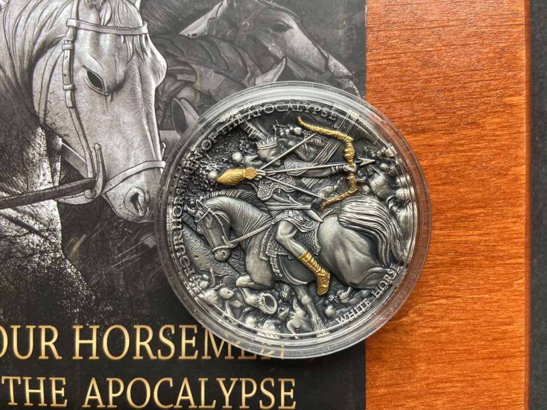 【币观天下】107期钱币拍卖 【纽埃】高浮雕系列第一枚天启骑士：白马