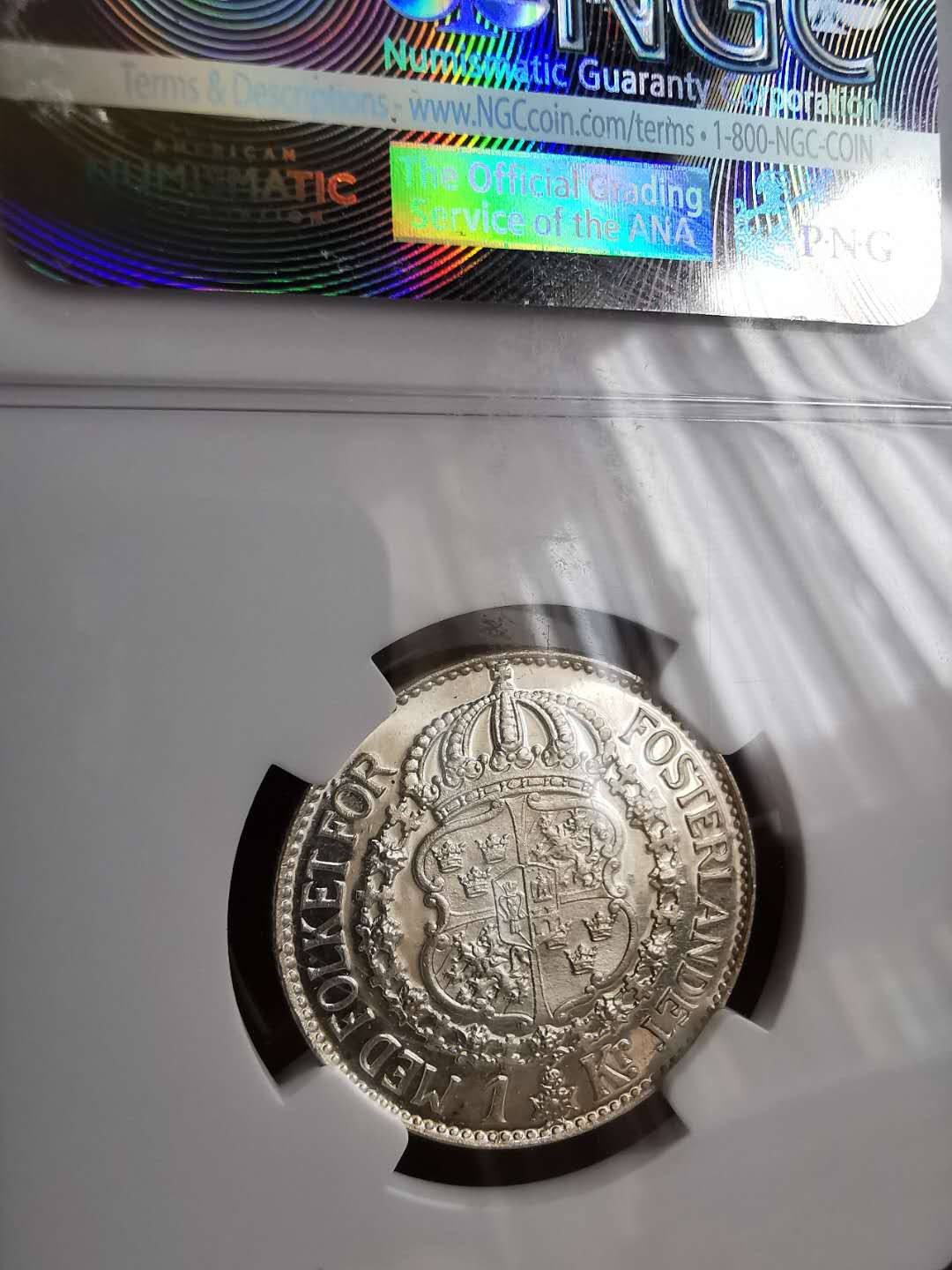 凡希社世界钱币微拍第一百二十期精品专场 1933瑞典古斯塔夫克朗NGC-MS64 实际PL