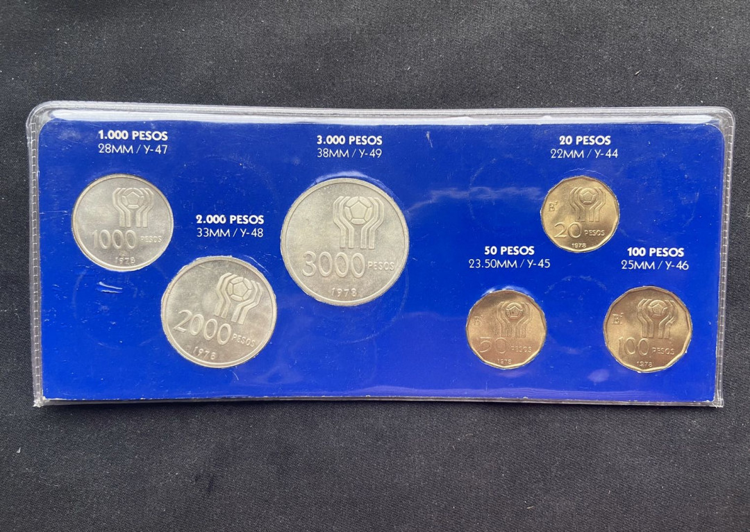 【币观天下】107期钱币拍卖 【阿根廷】1978年世界杯套币