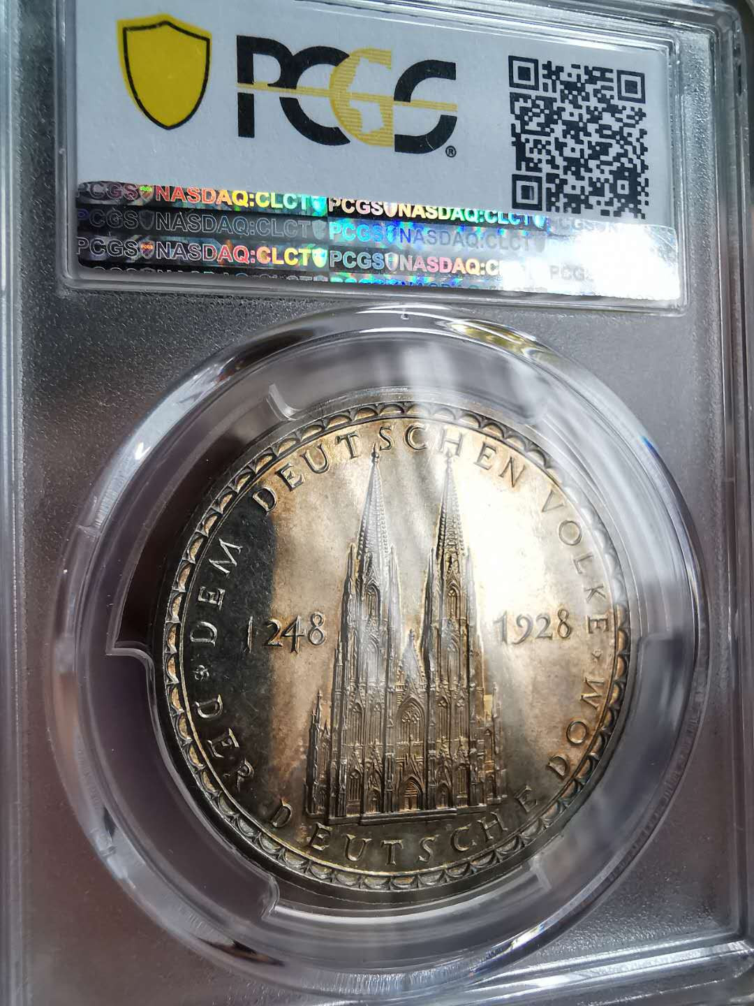 凡希社世界钱币微拍第一百二十期精品专场 1928魏玛科隆大教堂纪念银章PCGS-SP63