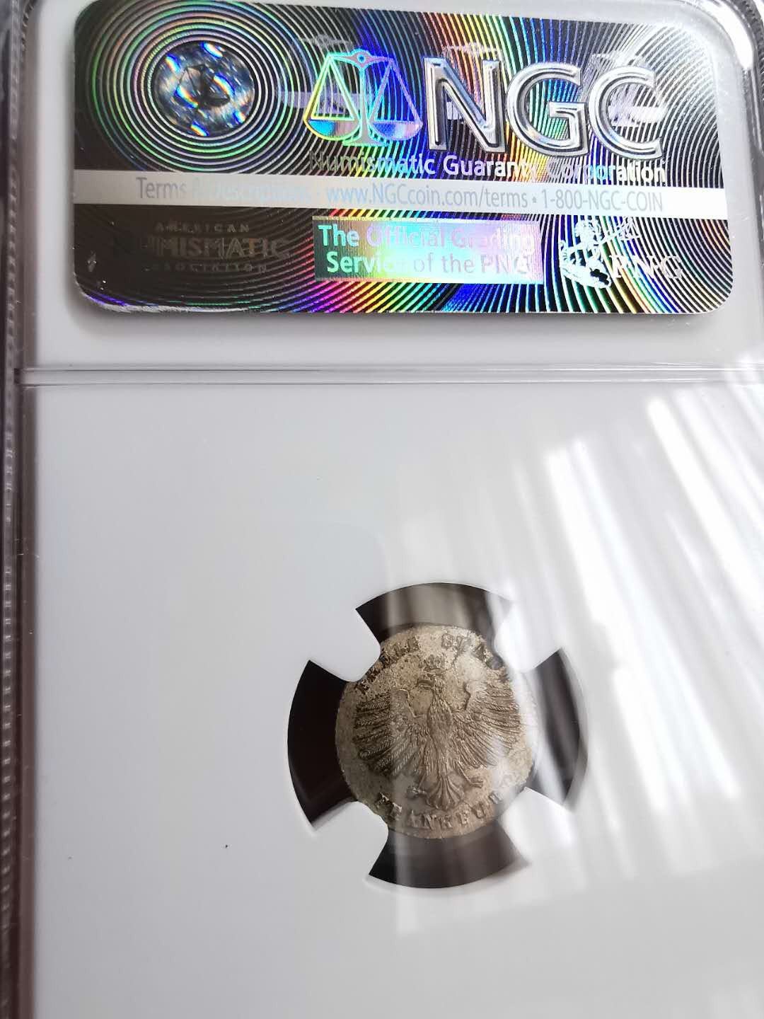 凡希社世界钱币微拍第一百二十期精品专场 1863法兰克福景观1K银币NGC-MS63