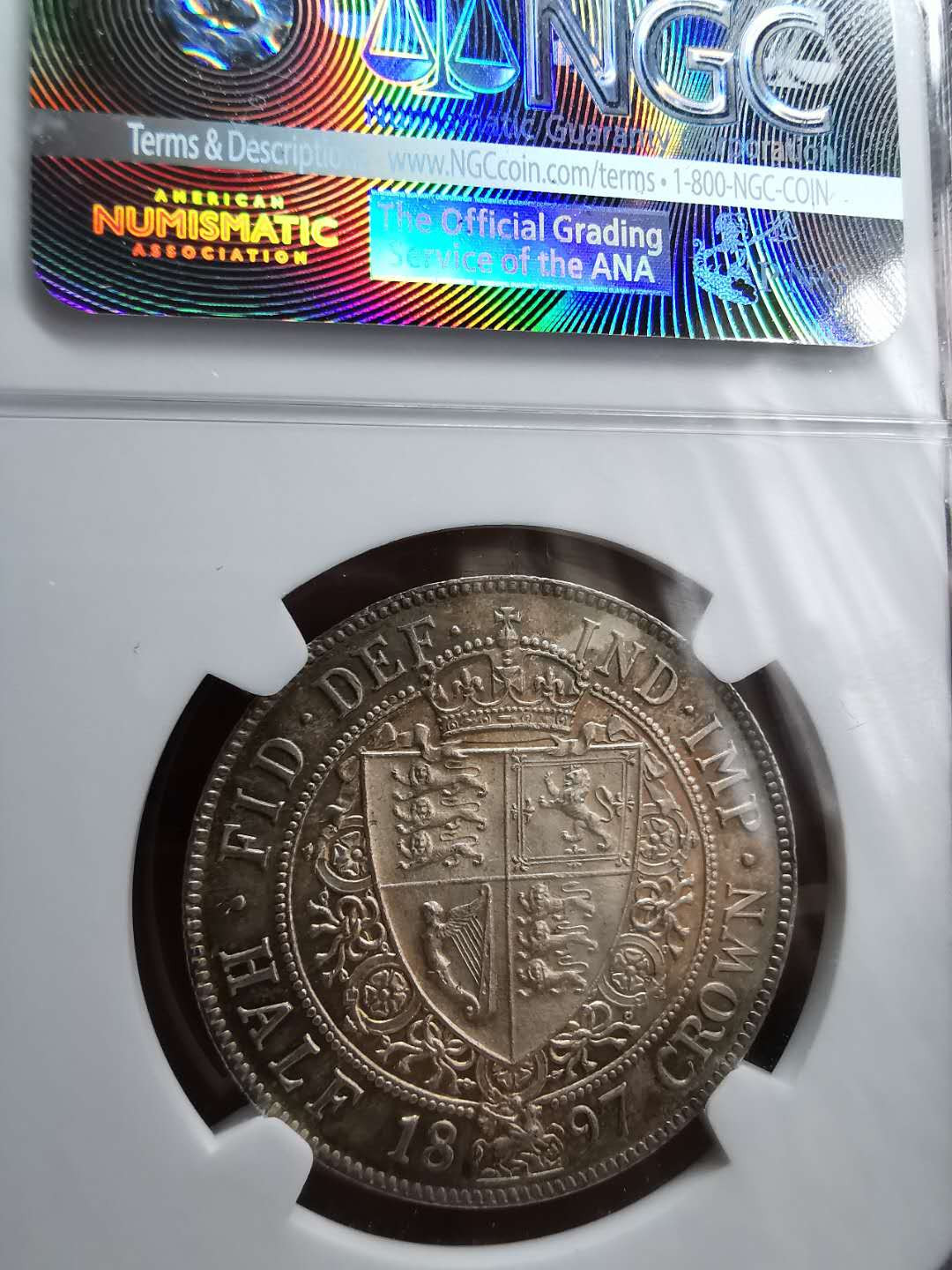 凡希社世界钱币微拍第一百二十期精品专场 1897老维批纱1/2克朗NGC-MS64