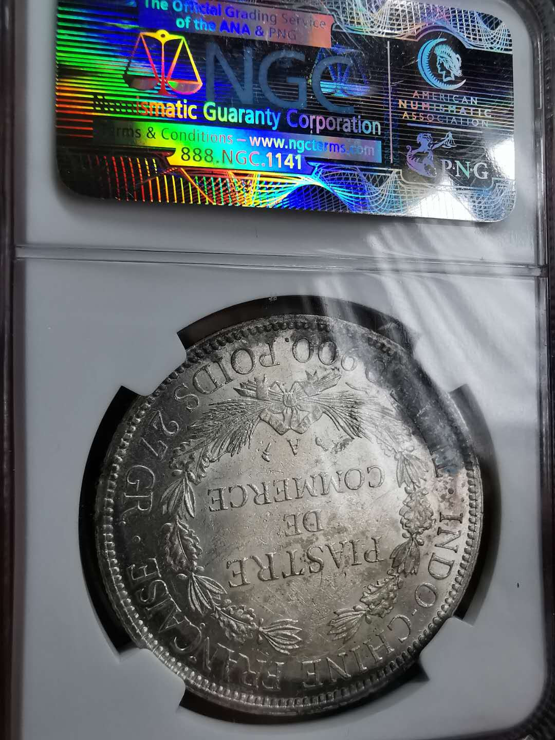 凡希社世界钱币微拍第一百二十期精品专场 1900法属印度支那皮亚斯特NGC-UNCD