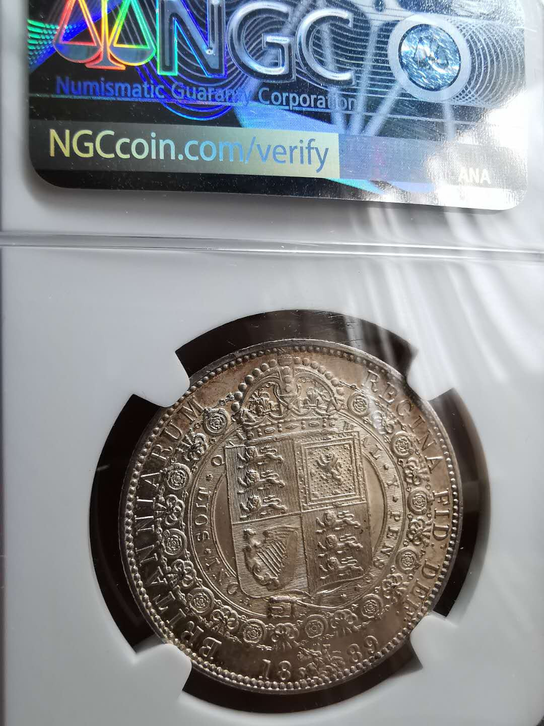 凡希社世界钱币微拍第一百二十期精品专场 1889老维高冠1/2克朗NGC-MS63