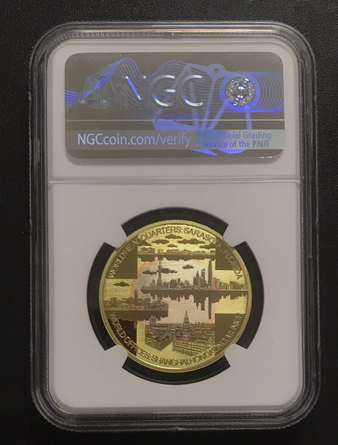 【随心拍&GetCoins】现代钱币拍卖五十二期 2017年NGC30周年三色金属纪念章.30周年标NGC评级70分