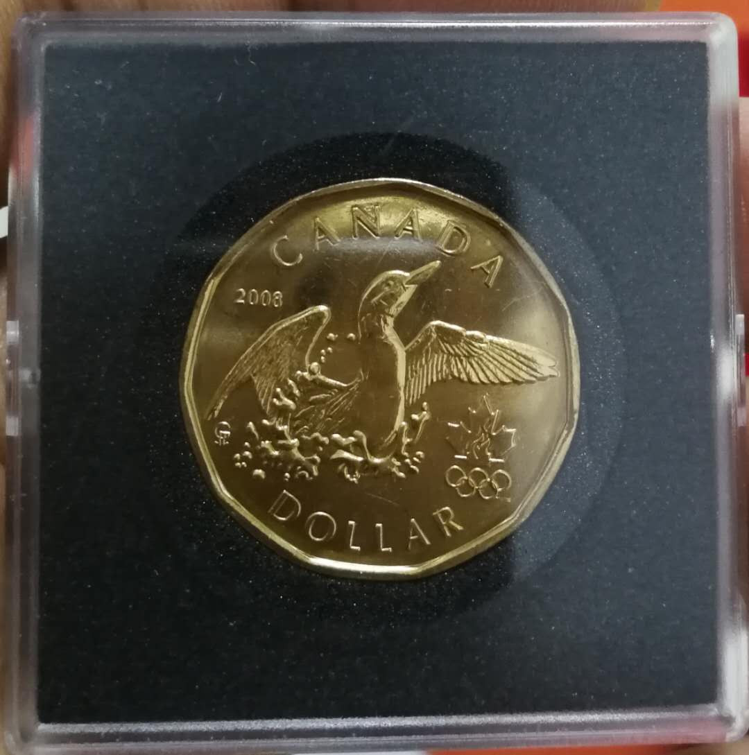 北京马甸外国币专卖第七期，陆续上新，欢迎关注 2010年加拿大温哥华冬奥会幸运鸭系列1加元纪念币4枚，品相如图