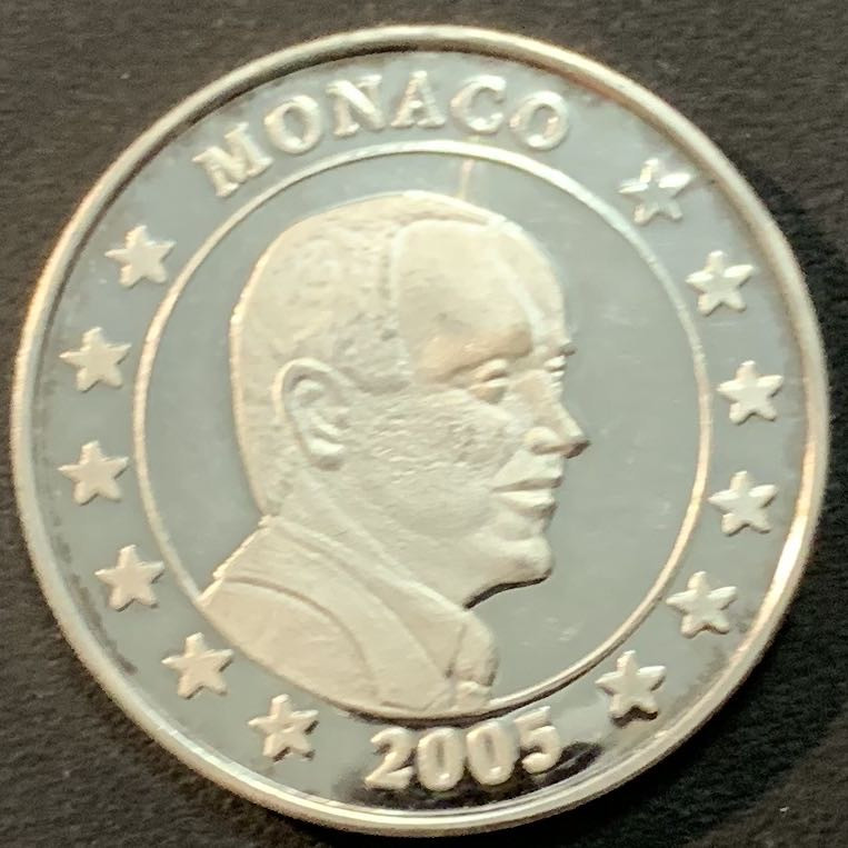 紫瑗钱币—微拍第64期  摩纳哥 2005年 纪念银章 8克 0.925银