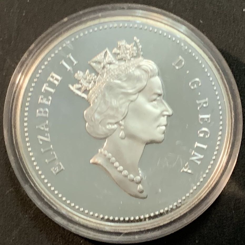 紫瑗钱币—微拍第64期  加拿大 1992年 公共马车服务 1元 25.17克 0.925银 精制