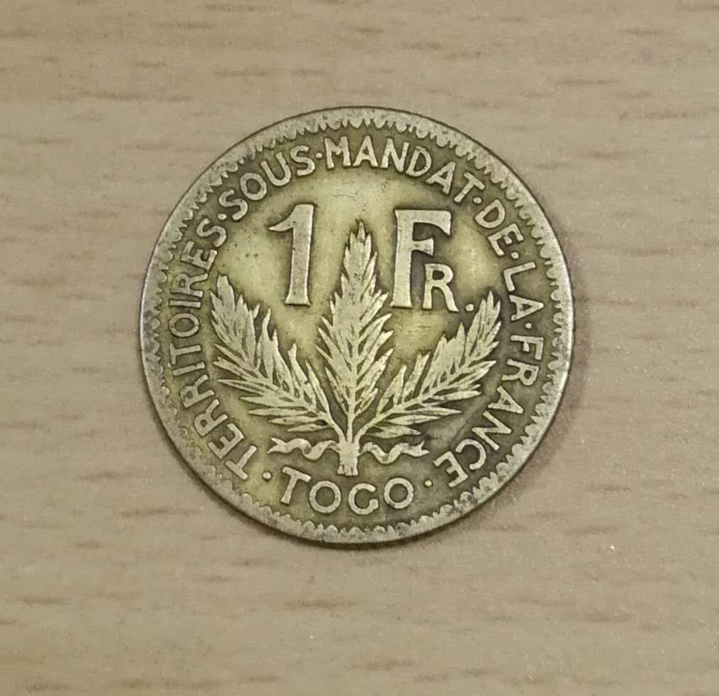 北京马甸外国币专卖第七期，陆续上新，欢迎关注 1924年多哥1F铜币，品相如图