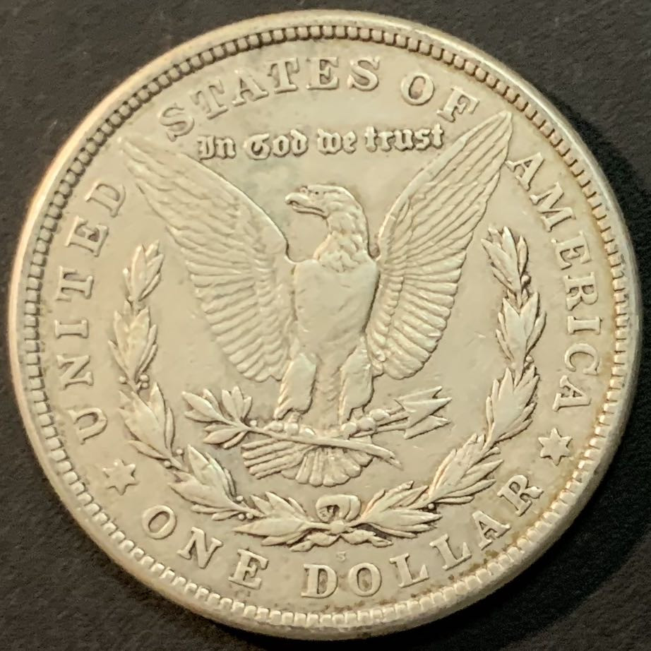 紫瑗钱币—微拍第64期  美国 1921年 摩根 大头妹 1美元 26.73克 0.9银