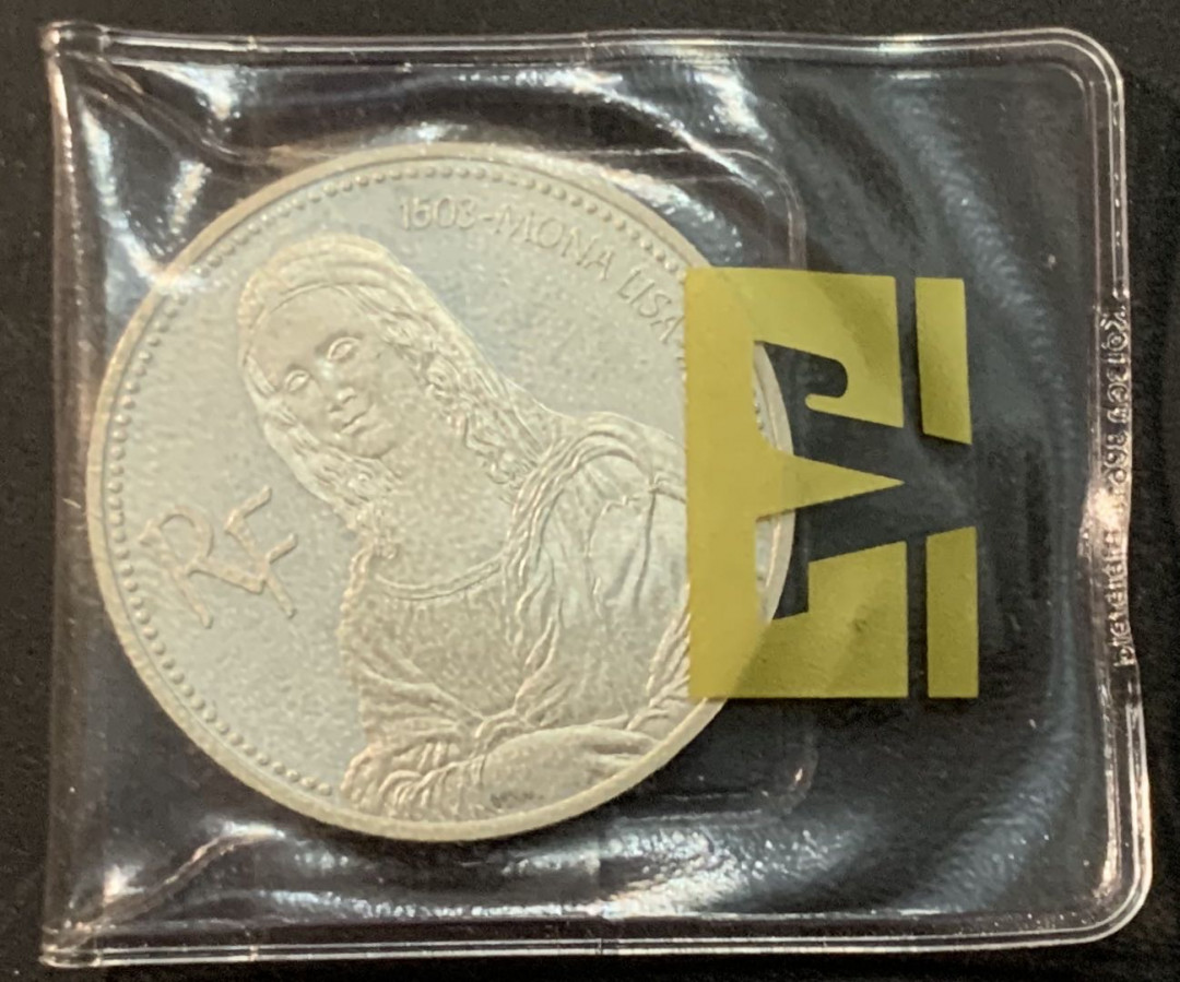 紫瑗钱币—微拍第64期  法国 2003年 蒙娜丽莎500周年 1 1/2欧元 22.2克 0.9银