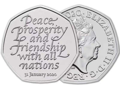 ★币不可少★第126期微拍★快递包邮 - 英国 2020年 脱欧纪念币 全新