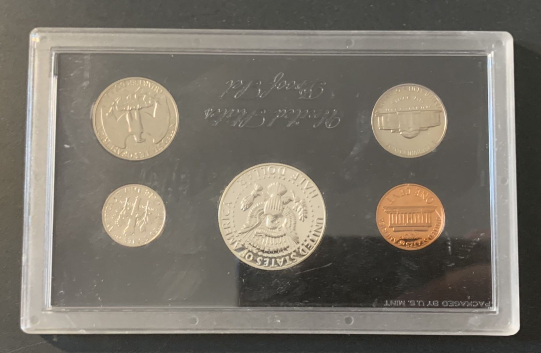 紫瑗钱币—微拍第65期  美国 1968年 流通币 5枚套 原盒装 精制