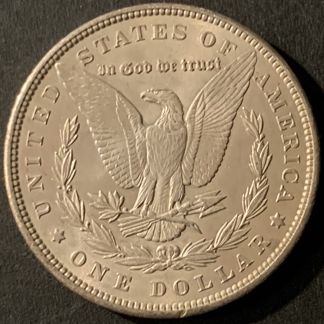 紫瑗钱币—微拍第65期  美国 1900年  摩根 大头妹 1美元 26.73克 0.9银 UNC 带光