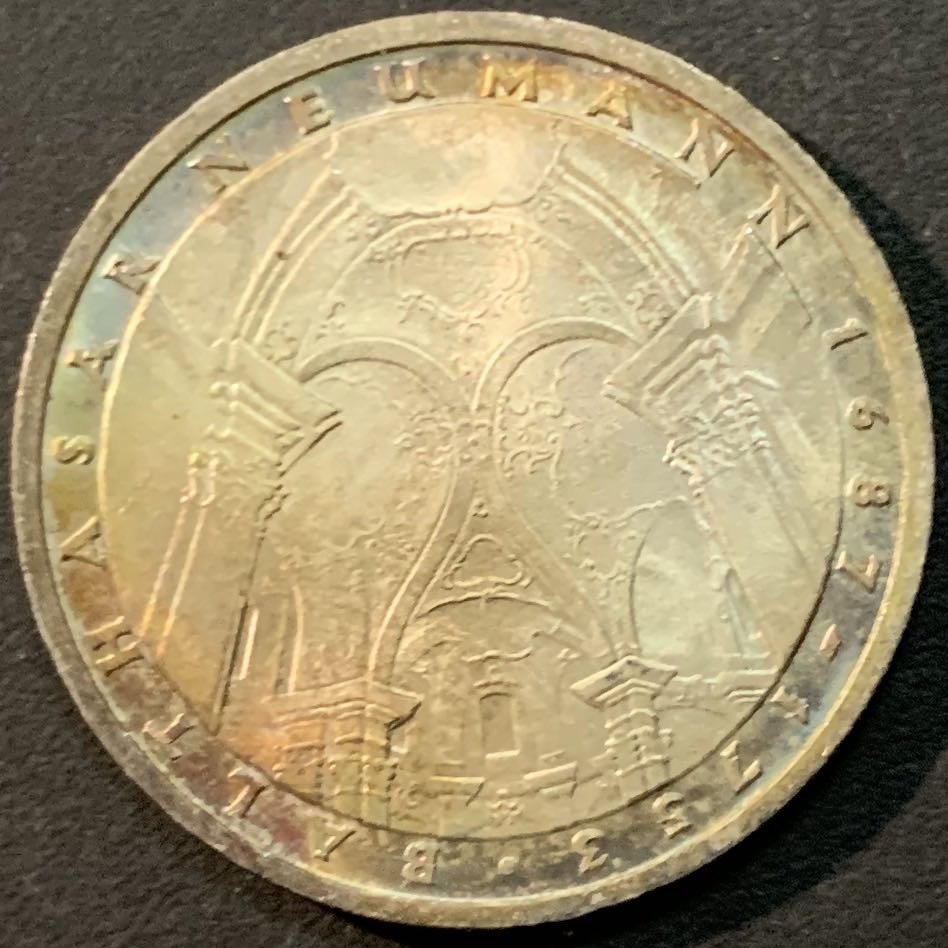 紫瑗钱币—微拍第65期  德国 1978年 F厂  诺依曼225周年 5马克 11.2克 0.625银 