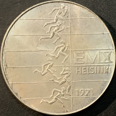 紫瑗钱币—微拍第75期  - 芬兰 1971年 欧洲田径赛 10马克 24.2克 0.5银 UNC