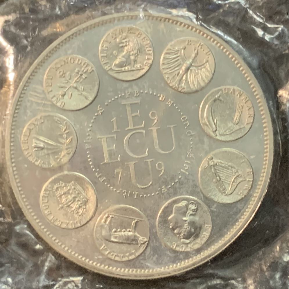 紫瑗钱币—微拍第65期  欧洲联盟 纪念银章一枚 40克 0.925银 原封