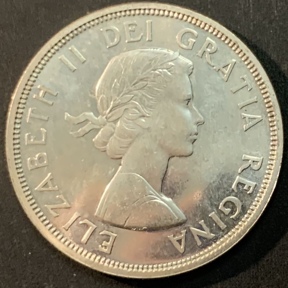 紫瑗钱币—微拍第66期  加拿大 1964年  夏洛特百年 1元 23.5克 0.8银 