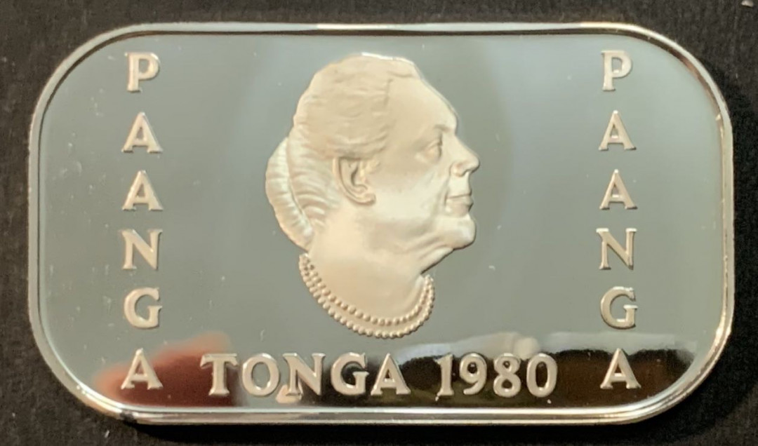 紫瑗钱币—微拍第66期  汤加 1980年 FAO系列 农村妇女资助 1潘加 24.5克 0.999银 精制 饼干币
