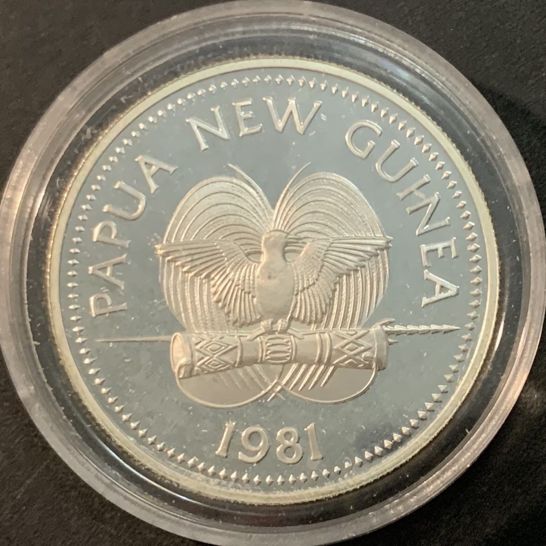 紫瑗钱币—微拍第66期  巴布亚新几内亚 1981年 国际儿童年 5基那 28.28克 0.925银 精制