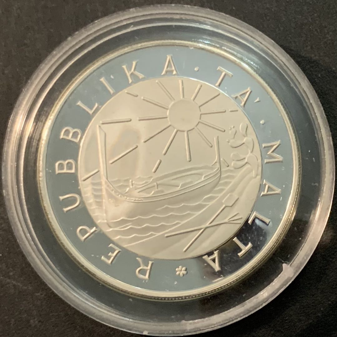 紫瑗钱币—微拍第66期  马耳他 1981年 国际儿童年 5磅 28.28克 0.925银 精制