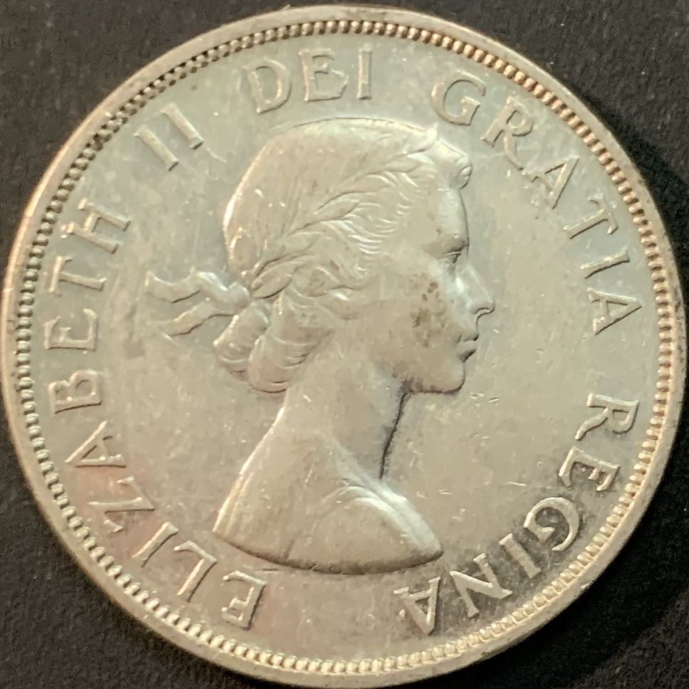 紫瑗钱币—微拍第66期  加拿大 1958年 哥伦比亚百年 1元 23.5克 0.8银 