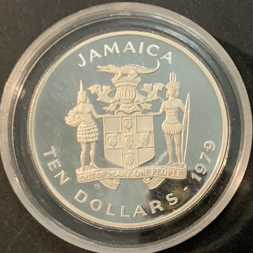 紫瑗钱币—微拍第66期  牙买加 1979年 国际儿童年 10元 22.45克 0.925银 精制