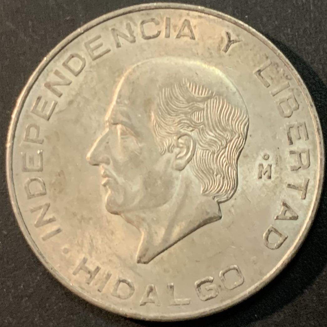 紫瑗钱币—微拍第66期  墨西哥 1956年 伊达尔戈 10比索 28.88克 0.9银