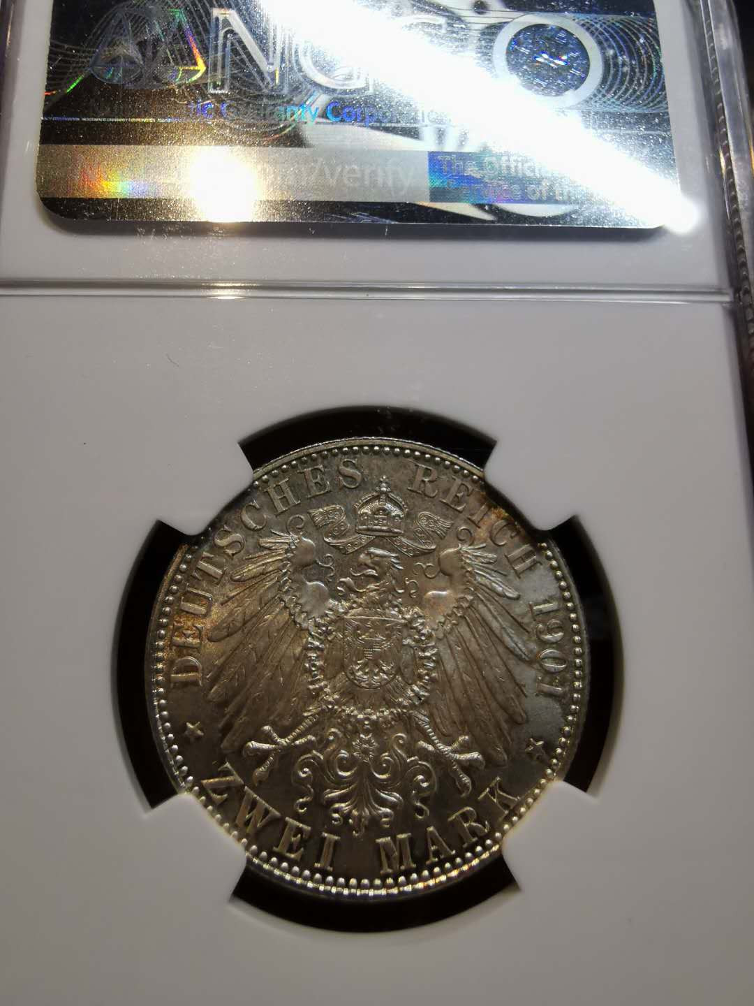 凡希社世界钱币微拍第一百二十一期 1901普鲁士2马克NGC-MS65