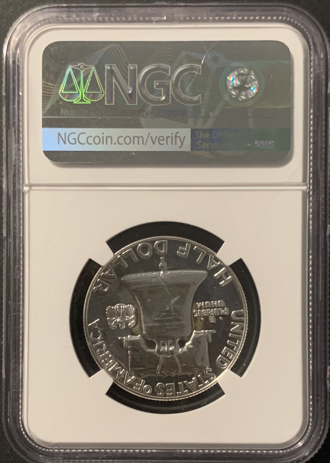 紫瑗钱币—微拍第68期  美国 1962年 富兰克林 50美分 NGC PR67 精制