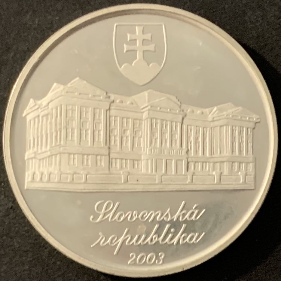 紫瑗钱币—微拍第68期  斯洛伐克 2003年 约泽夫·斯库尔蒂诞辰150周年 200克朗 20克 0.75银 精制