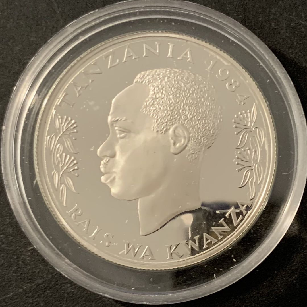 紫瑗钱币—微拍第68期  坦桑尼亚 1984年 国际妇女年 100先令 23.33克 0.925银 精制