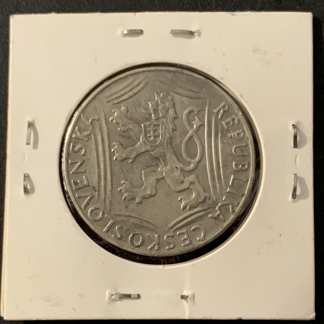 紫瑗钱币—微拍第68期  捷克斯洛伐克 1948年 独立30周年 100克朗 14克 0.5银