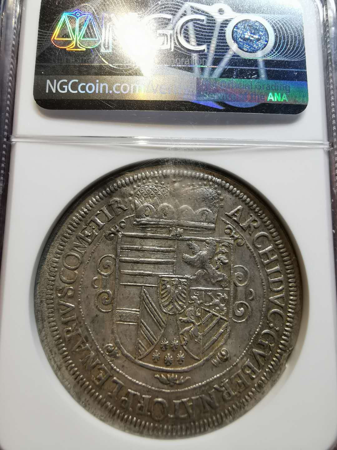 凡希社世界钱币微拍第一百二十一期 稀！1624奥地利利奥波德大公泰勒大银NGC-UNCD品相极佳！