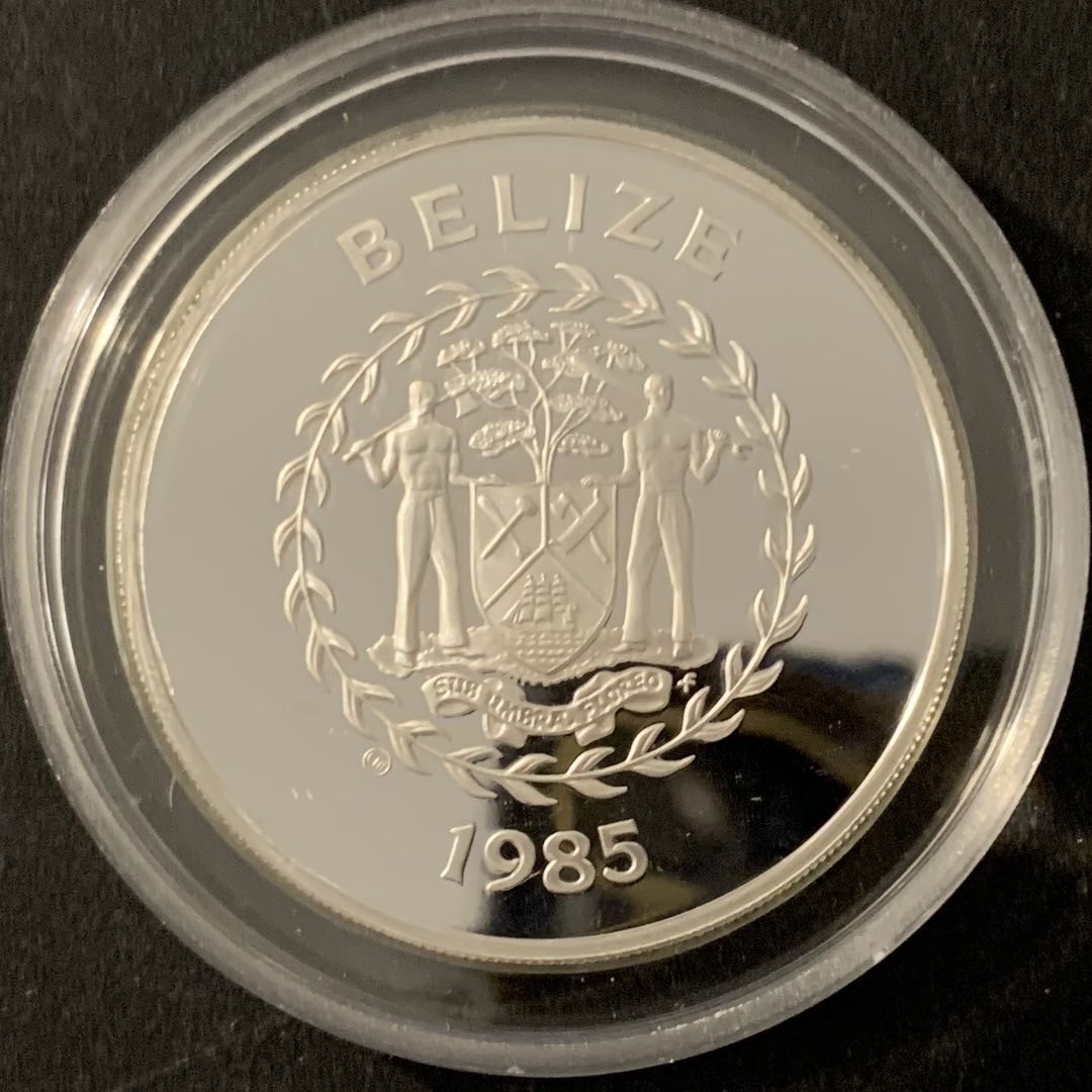 紫瑗钱币—微拍第68期  伯利兹 1985年 国际妇女年 20元 23.33克 0.925银 精制